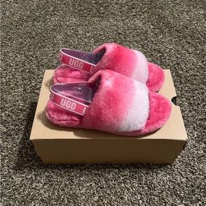 New UGG FLUFF YEAH GRADIENT SLIDE